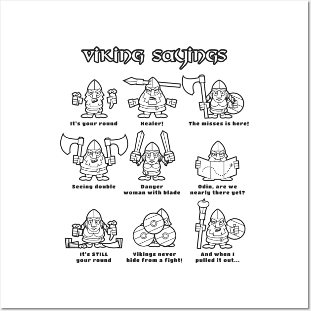 Viking Sayings Wall Art by QuickyDesigns